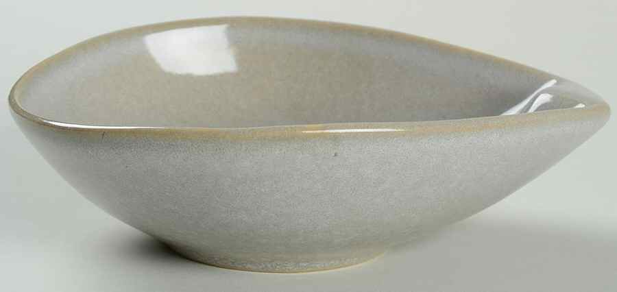 Raymor Beach Gray (Glossy) Lugged Fruit/Dessert (Sauce) Bowl by Roseville-1