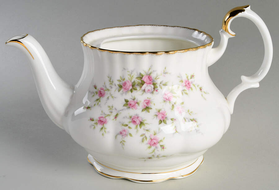 Victoriana Rose (Montrose Shape) Teapot No Lid by Royal Albert-1