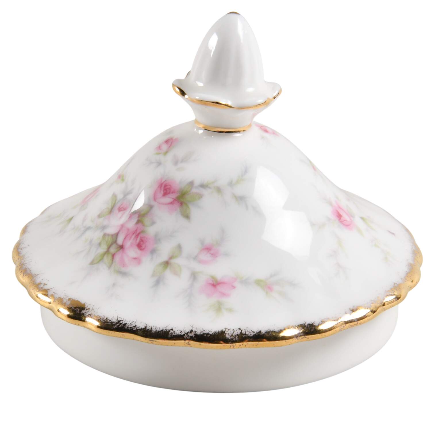 Victoriana Rose (Montrose Shape) Lid for Sugar Bowl by Royal Albert-1
