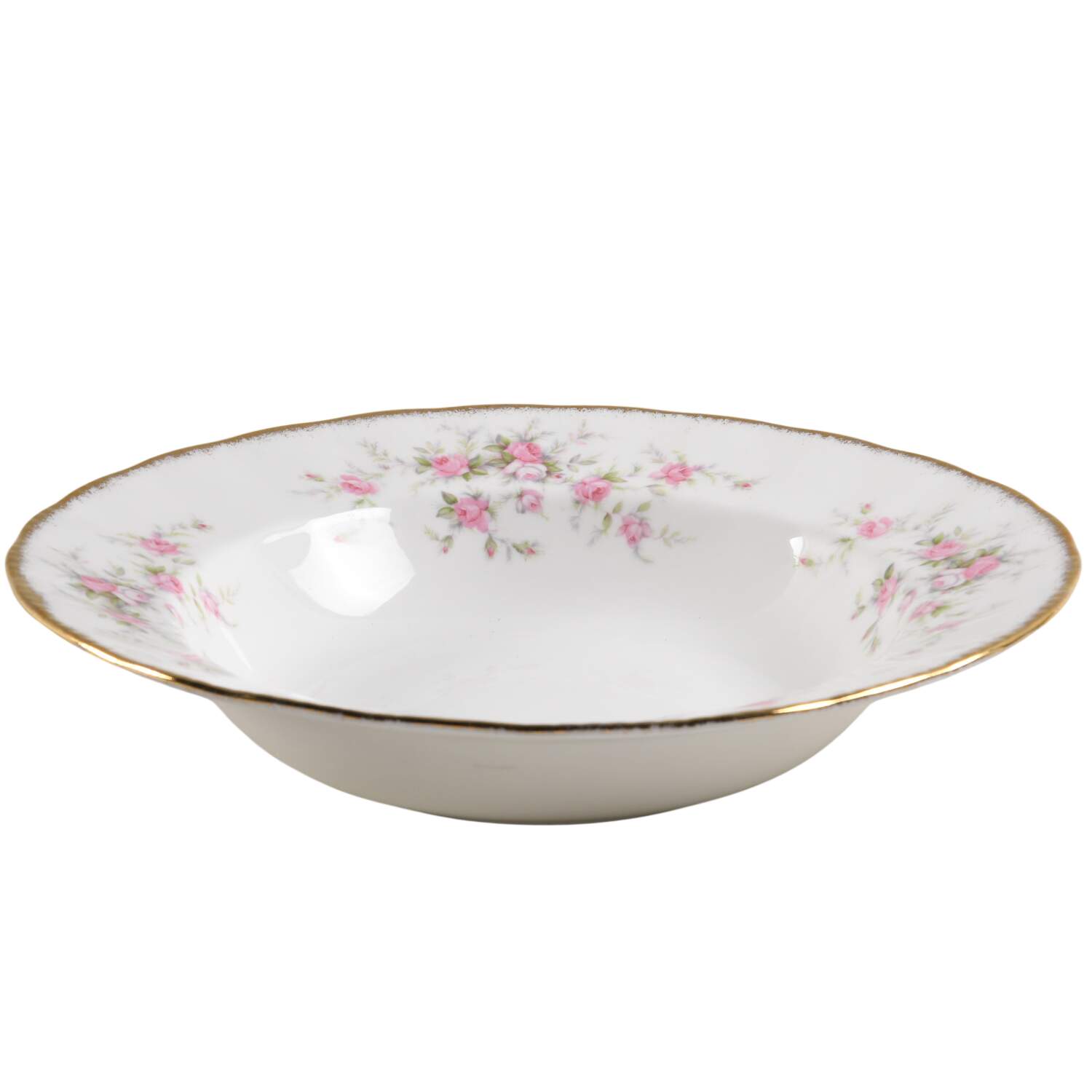 Victoriana Rose (Montrose Shape) Large Rim Soup Bowl by Royal Albert-1