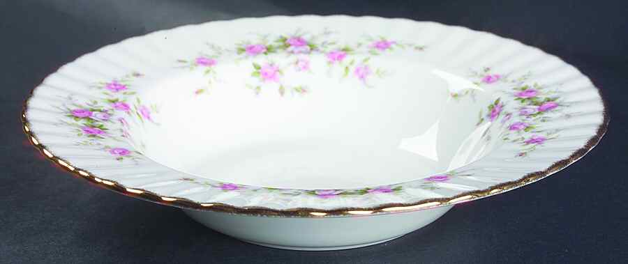 Victoriana Rose (Montrose Shape) Large Rim Soup Bowl by Royal Albert-1
