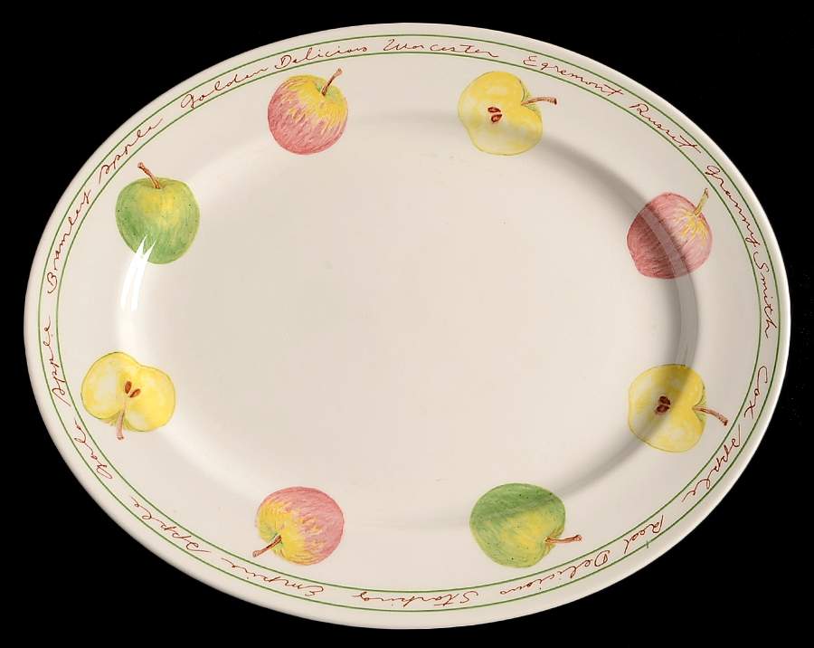 Apple 12" Oval Serving Platter by Royal Stafford-1
