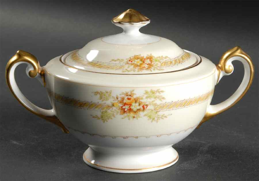 Irving Sugar Bowl & Lid by Royal Embassy-1