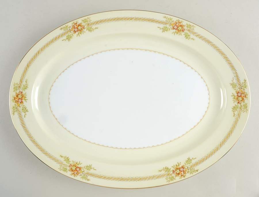 Irving 16" Oval Serving Platter by Royal Embassy-1