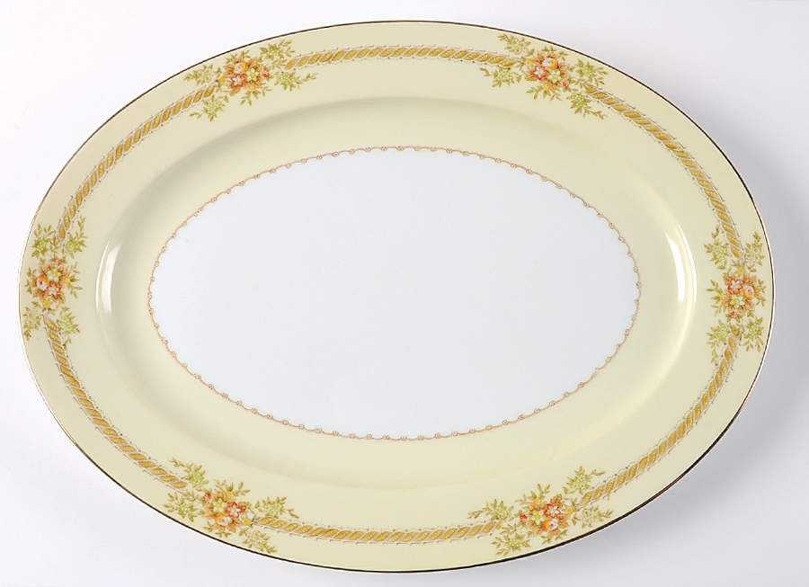 Irving 14" Oval Serving Platter by Royal Embassy-1