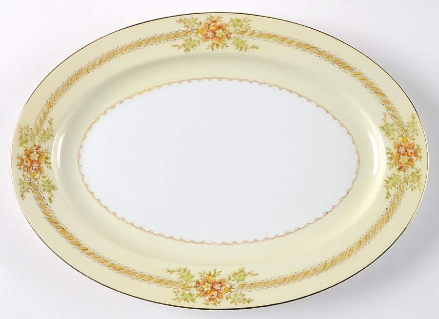Irving 12" Oval Serving Platter by Royal Embassy-1