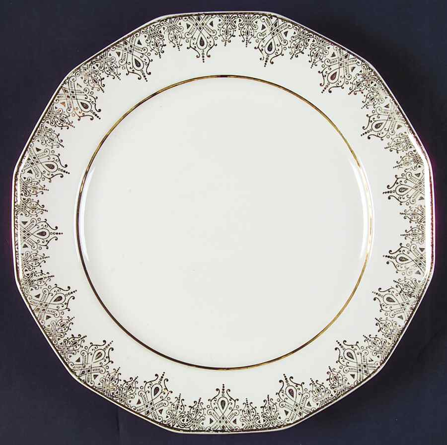 Gold Crest Luncheon Plate by Royal (USA)-1