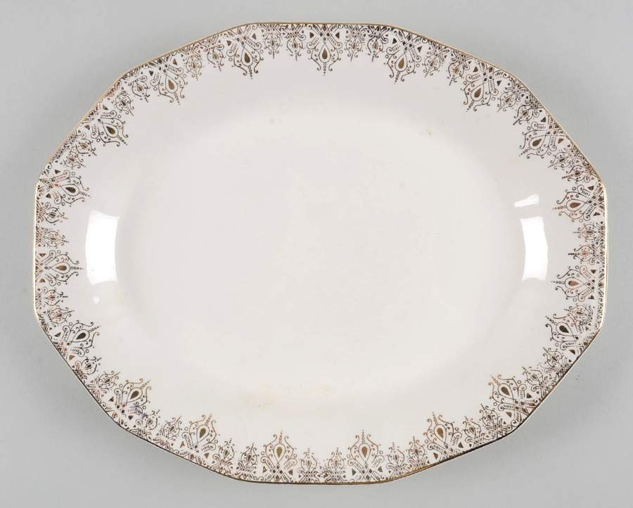 Gold Crest 11" Oval Serving Platter by Royal (USA)-1