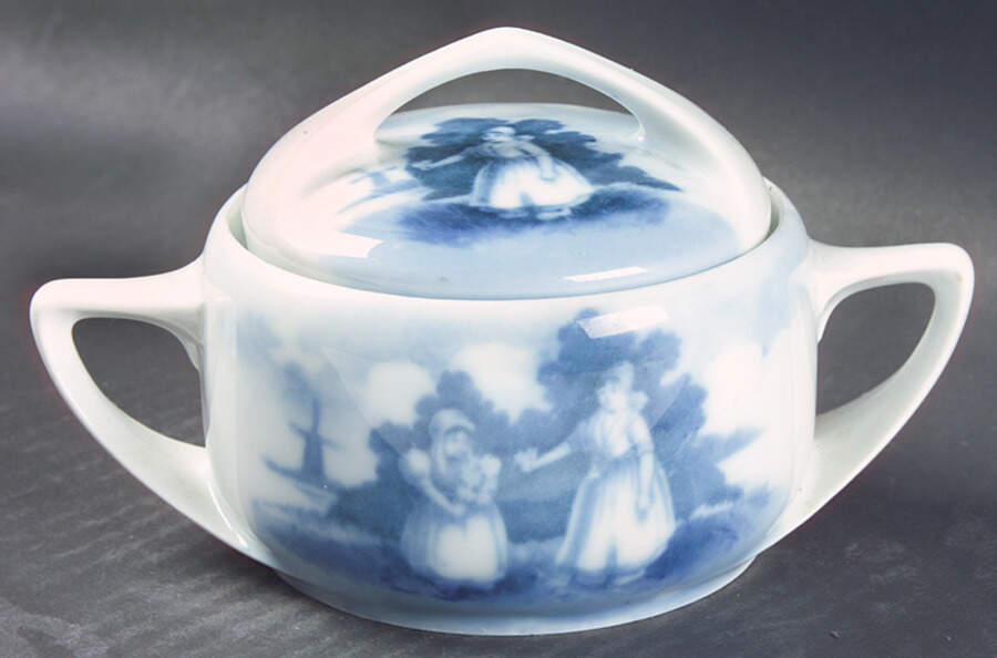 Old Dutch (No Trim) Sugar Bowl & Lid by Rosenthal - Continental-1