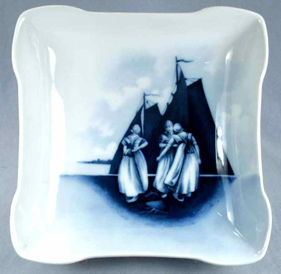 Old Dutch (No Trim) 7" Square Vegetable Bowl by Rosenthal - Continental-1