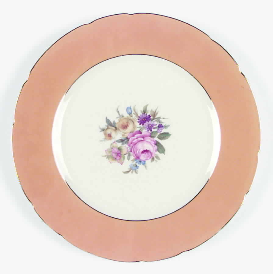 ROI28 Dinner Plate by Royal Ivory (Czech, Germany)-1