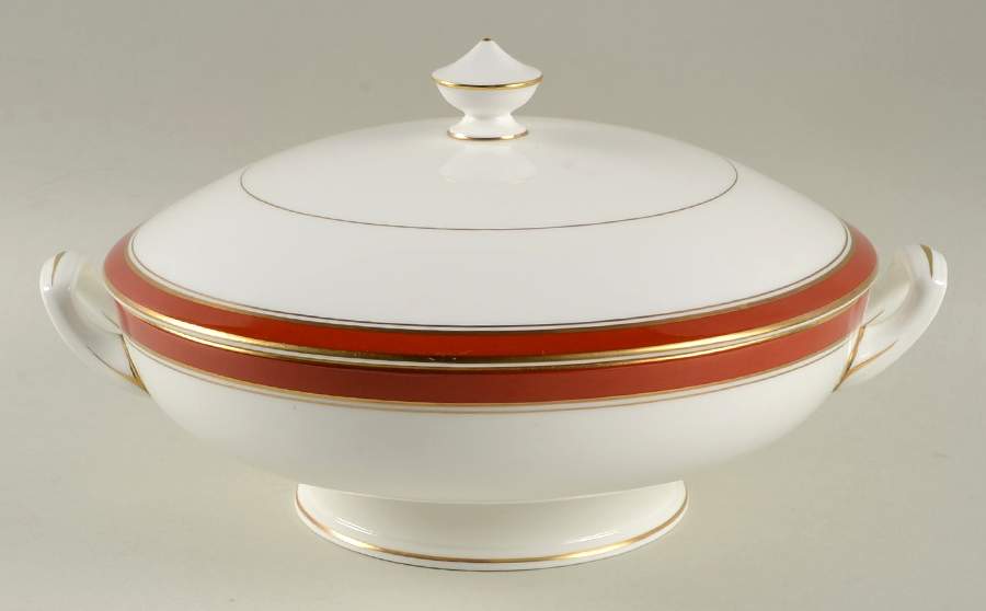 Howard Terra Cotta Round Covered Vegetable by Royal Worcester-1