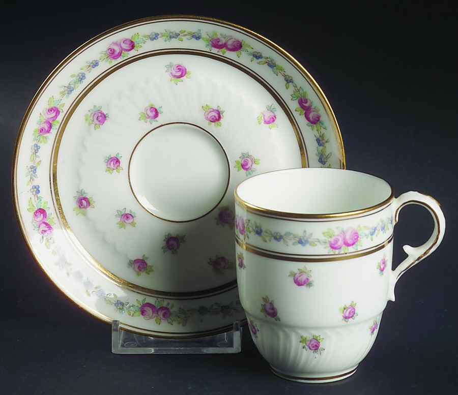 K3616 Flat Demitasse Cup & Saucer Set by Royal Cauldon-1
