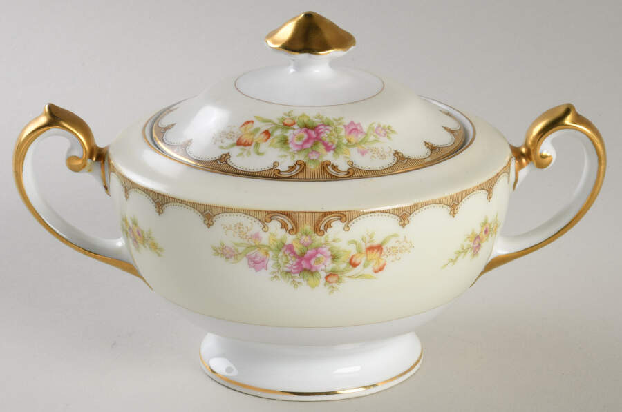 Lincoln Sugar Bowl & Lid by Royal Embassy-1