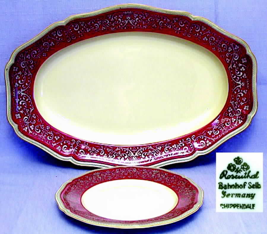 R777 15" Oval Serving Platter by Rosenthal - Continental-1