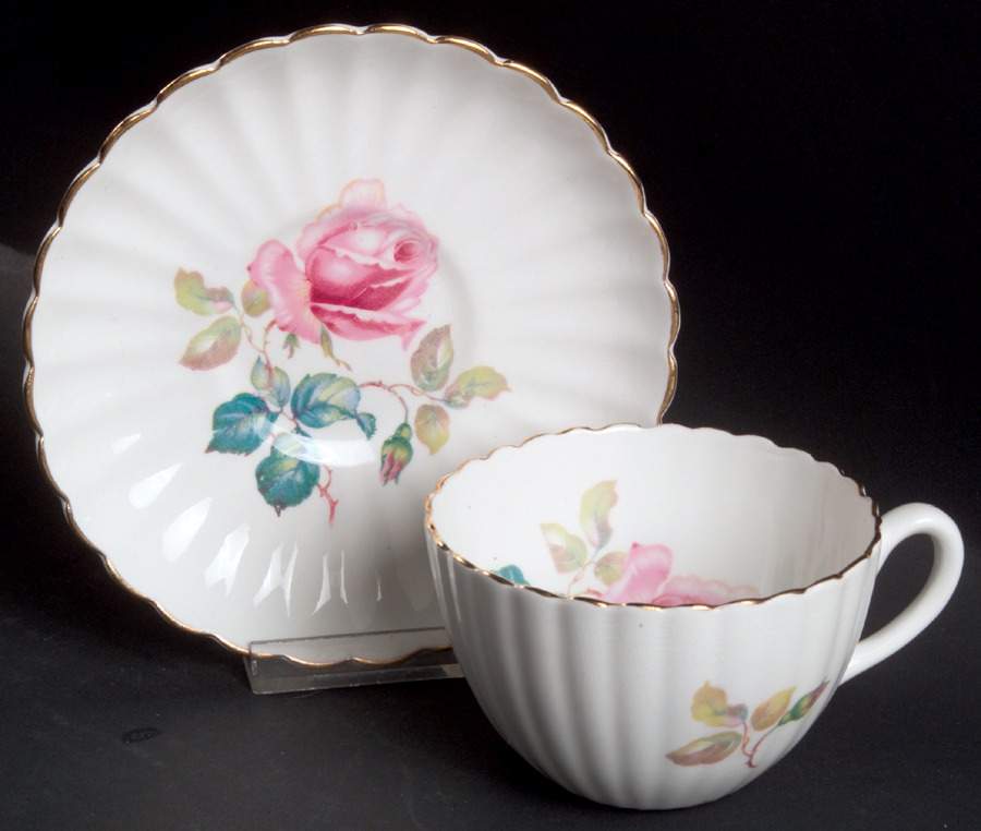 8019 Flat Cup & Saucer Set by Samuel Radford-1
