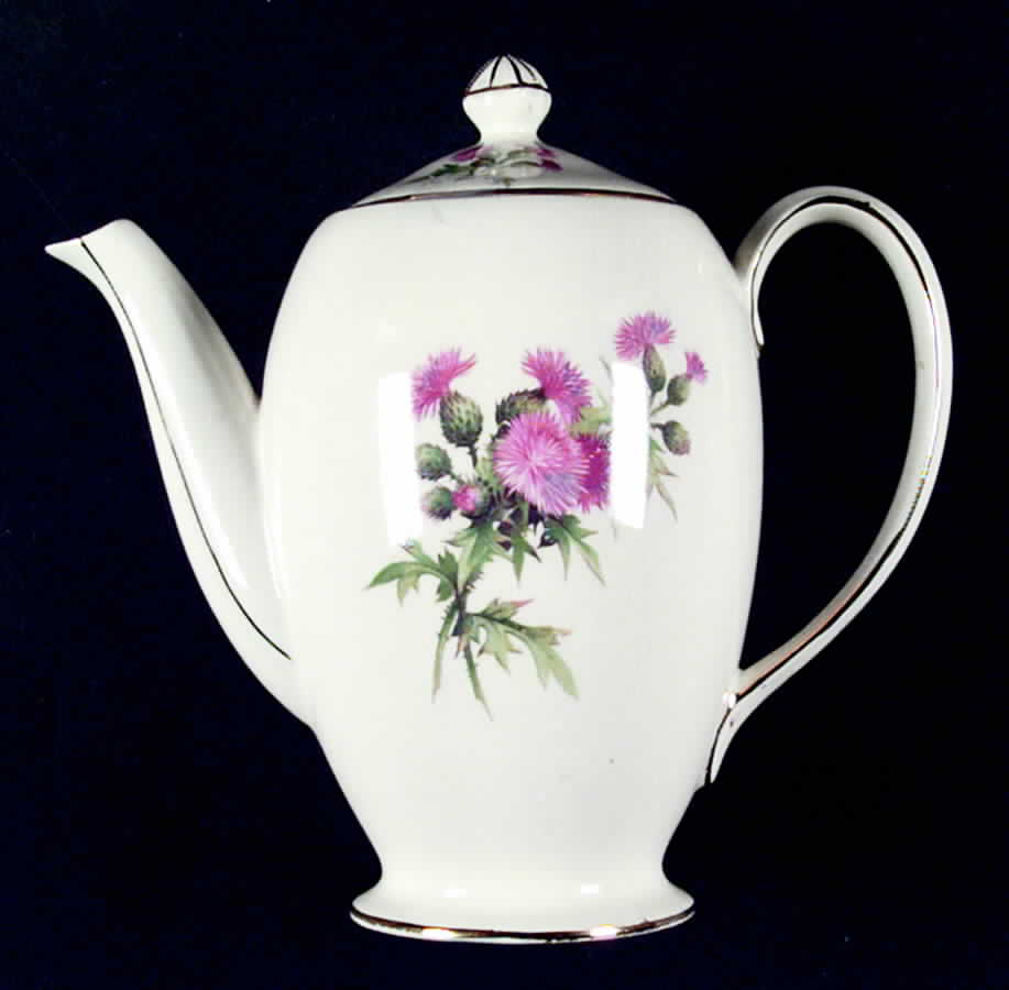Scotch Thistle Coffee Pot & Lid by Royal Winton-1