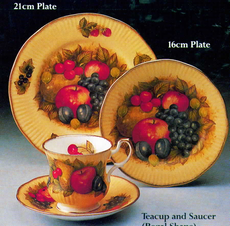 Antique Fruit Dinner Plate by Rosina-Queens-1