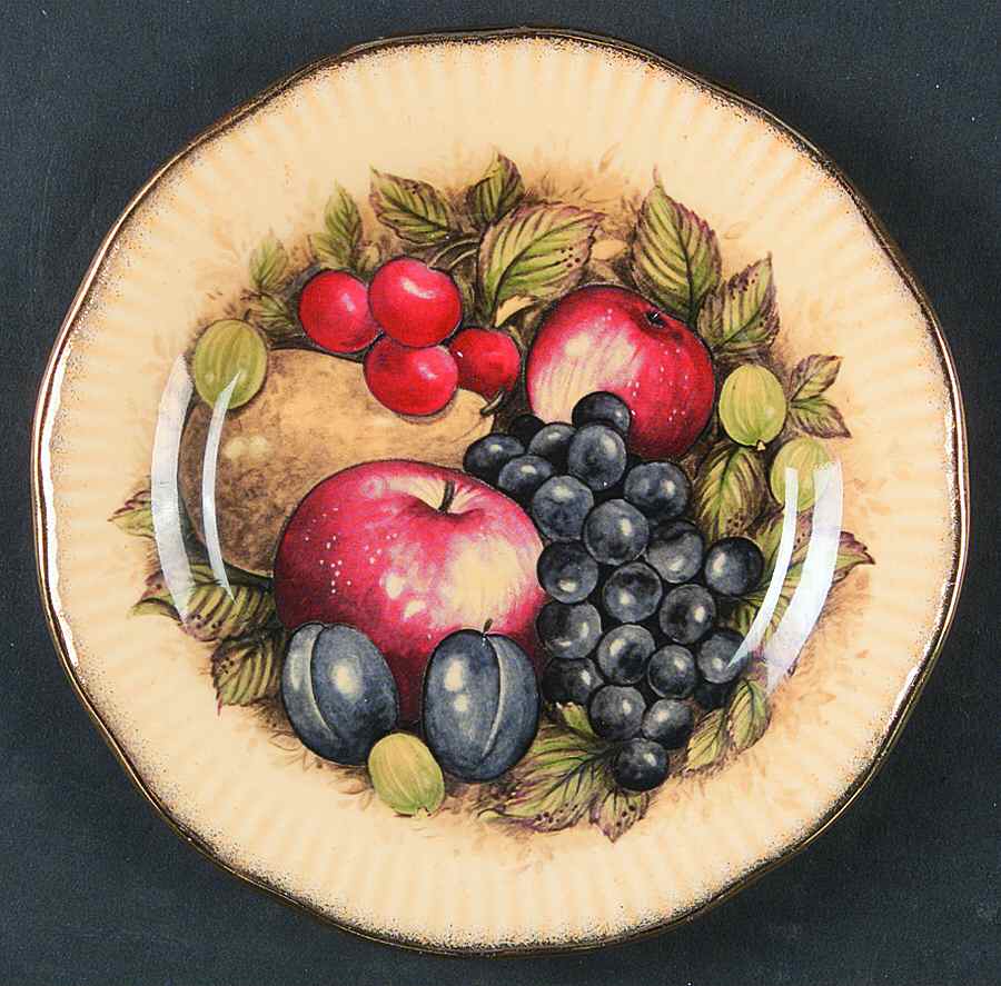 Antique Fruit Bread & Butter Plate by Rosina-Queens-1