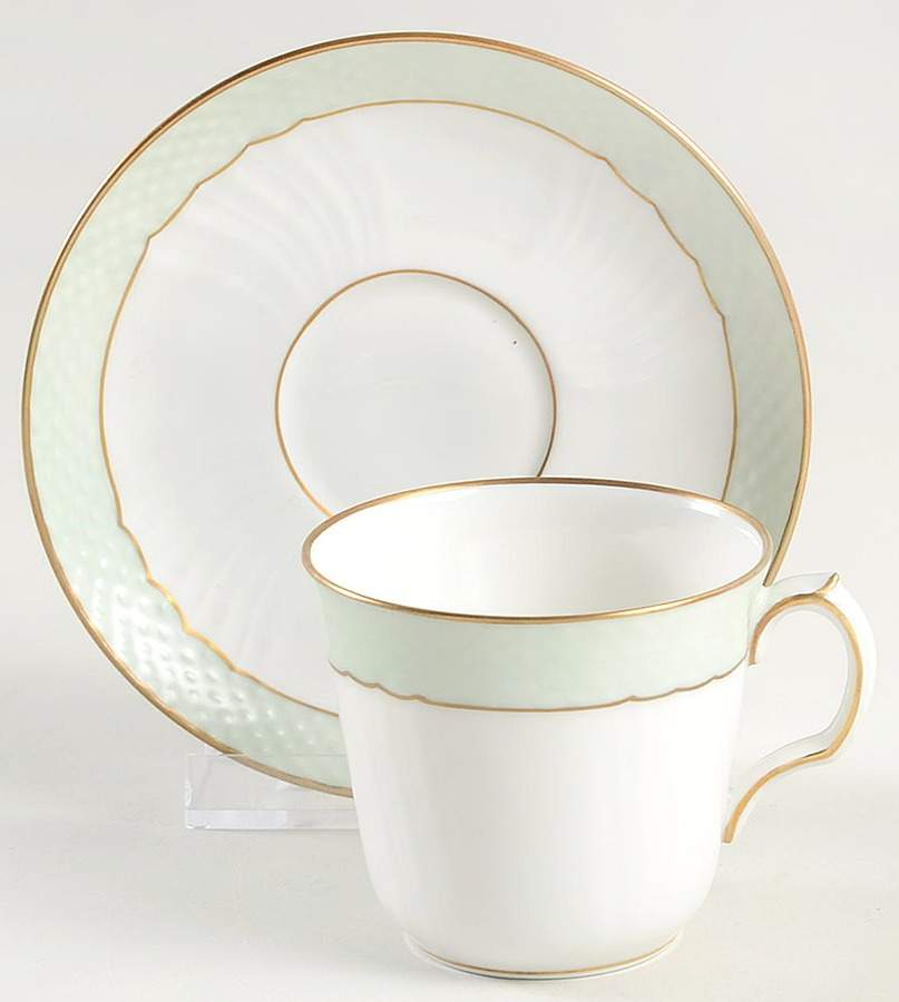 952 Flat Demitasse Cup & Saucer Set by Royal Copenhagen-1