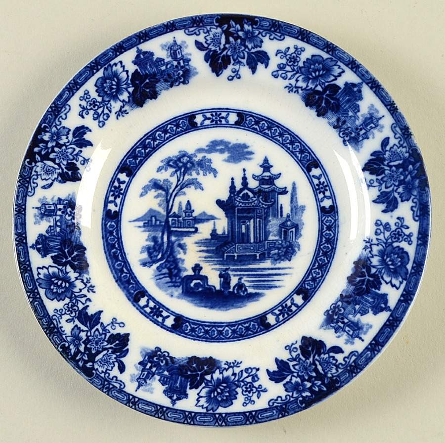 Madras (Transferware, No Trim) Small Bread & Butter Plate by Royal Doulton-1