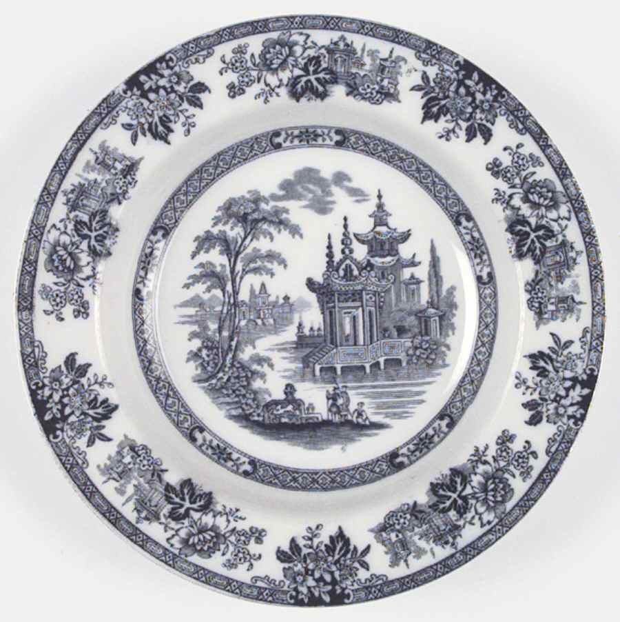 Madras (Transferware, No Trim) Rim Soup Bowl by Royal Doulton-1