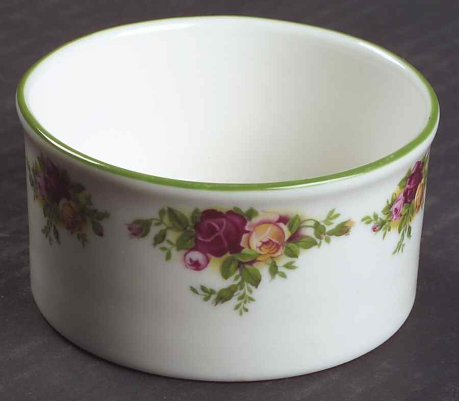 Old Country Roses White (Green Trim) Ramekin by Royal Albert-1