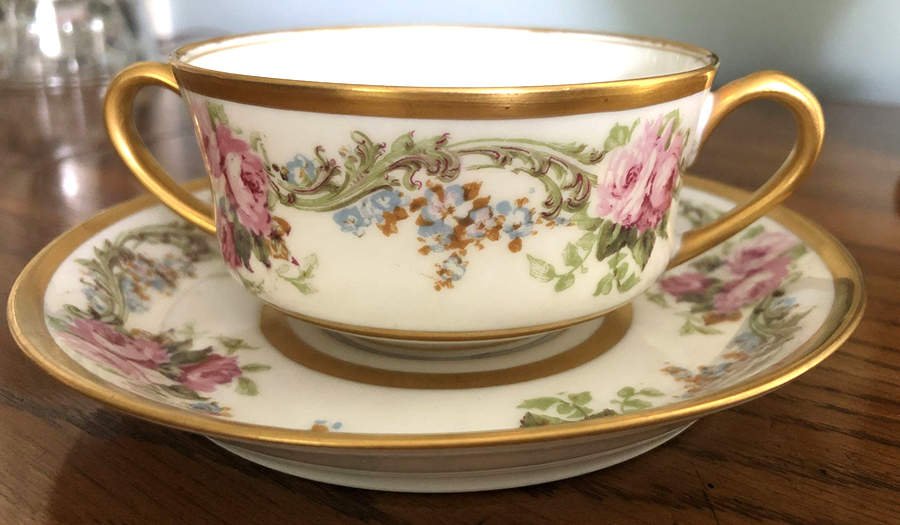 RDN65 Footed Bouillon Cup & Saucer by M Redon-1