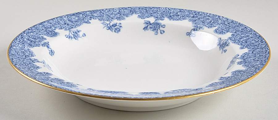 W2279 Navy Large Rim Soup Bowl by Royal Worcester-1