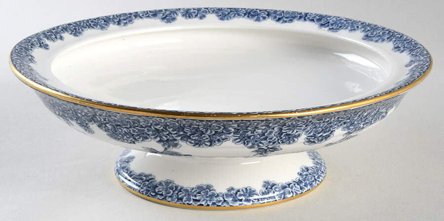 W2279 Navy Round Vegetable No Lid by Royal Worcester-1