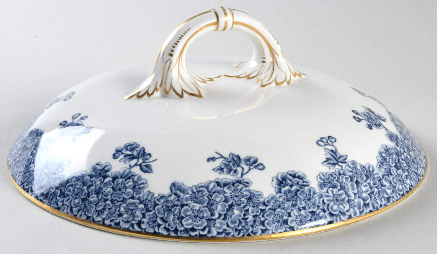 W2279 Navy Lid for Round Vegetable by Royal Worcester-1