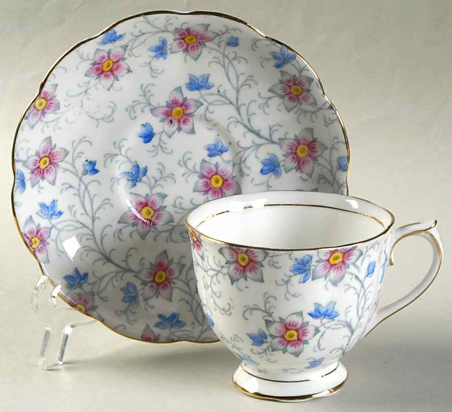 Kendal Footed Cup & Saucer Set by Royal Albert-1