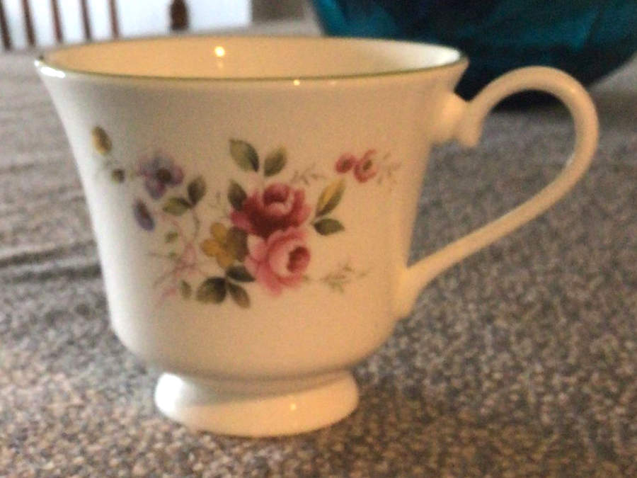 RVA12G (GREEN TRIM) Footed Cup by Royal Vale-1