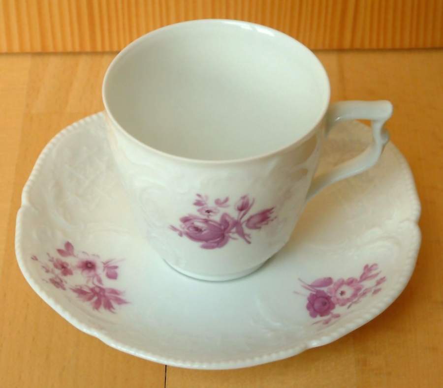 R796 Flat Demitasse Cup & Saucer Set by Rosenthal - Continental-1