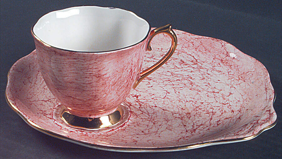 Gossamer Pink Snack Plate & Cup Set by Royal Albert-1