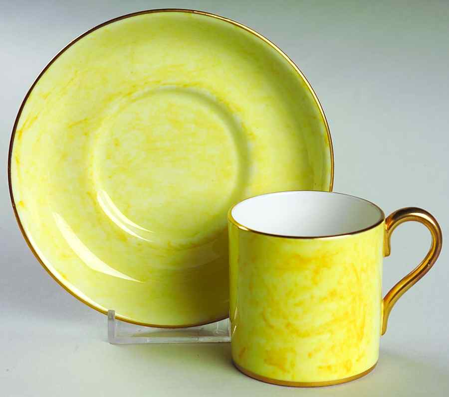 Gossamer Yellow Flat Demitasse Cup & Saucer Set by Royal Albert-1