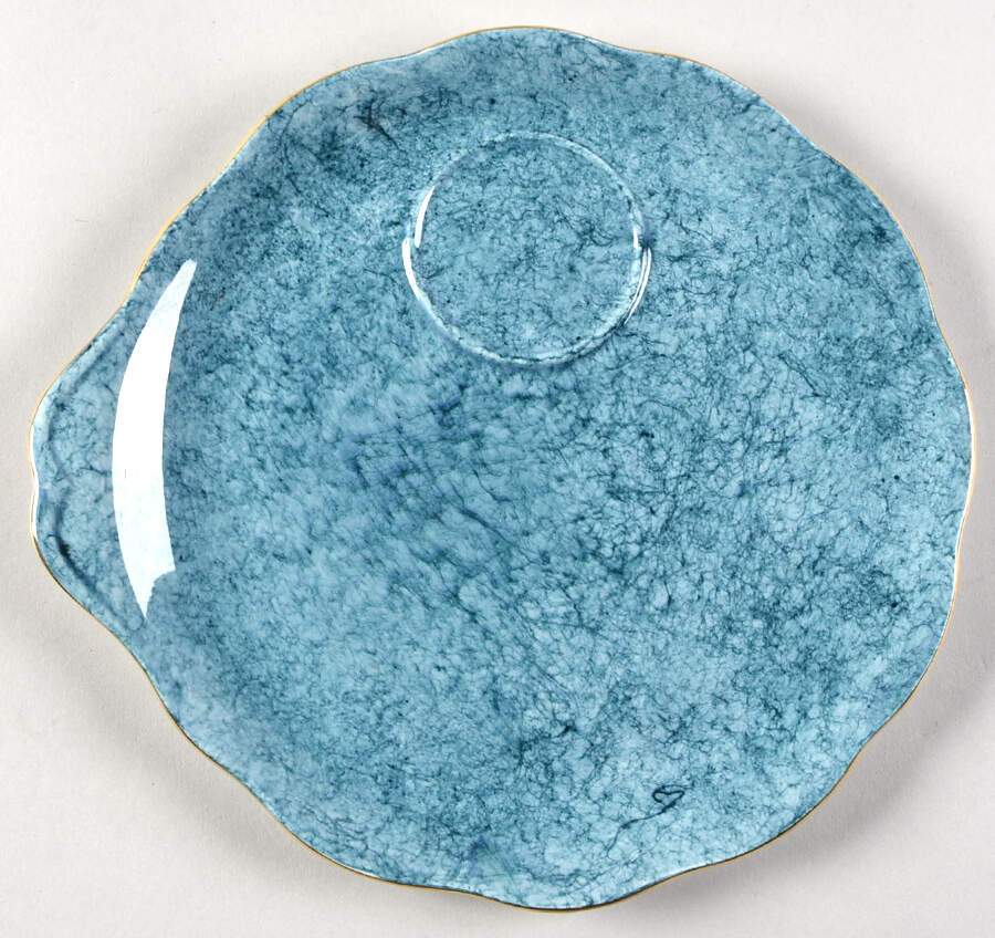 Gossamer Blue Snack Plate by Royal Albert-1