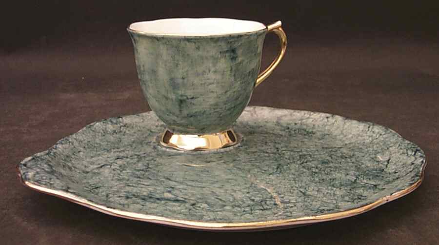 Gossamer Blue Snack Plate & Cup Set by Royal Albert-1