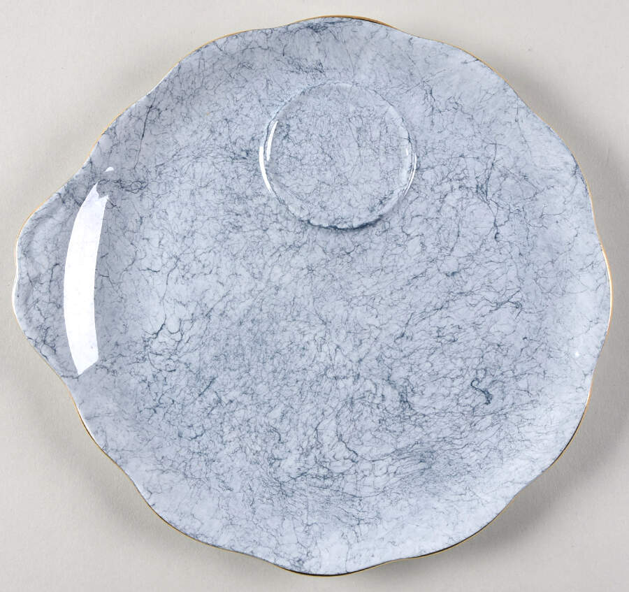 Gossamer Gray Snack Plate by Royal Albert-1