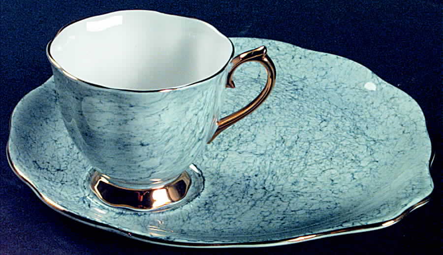 Gossamer Gray Snack Plate & Cup Set by Royal Albert-1
