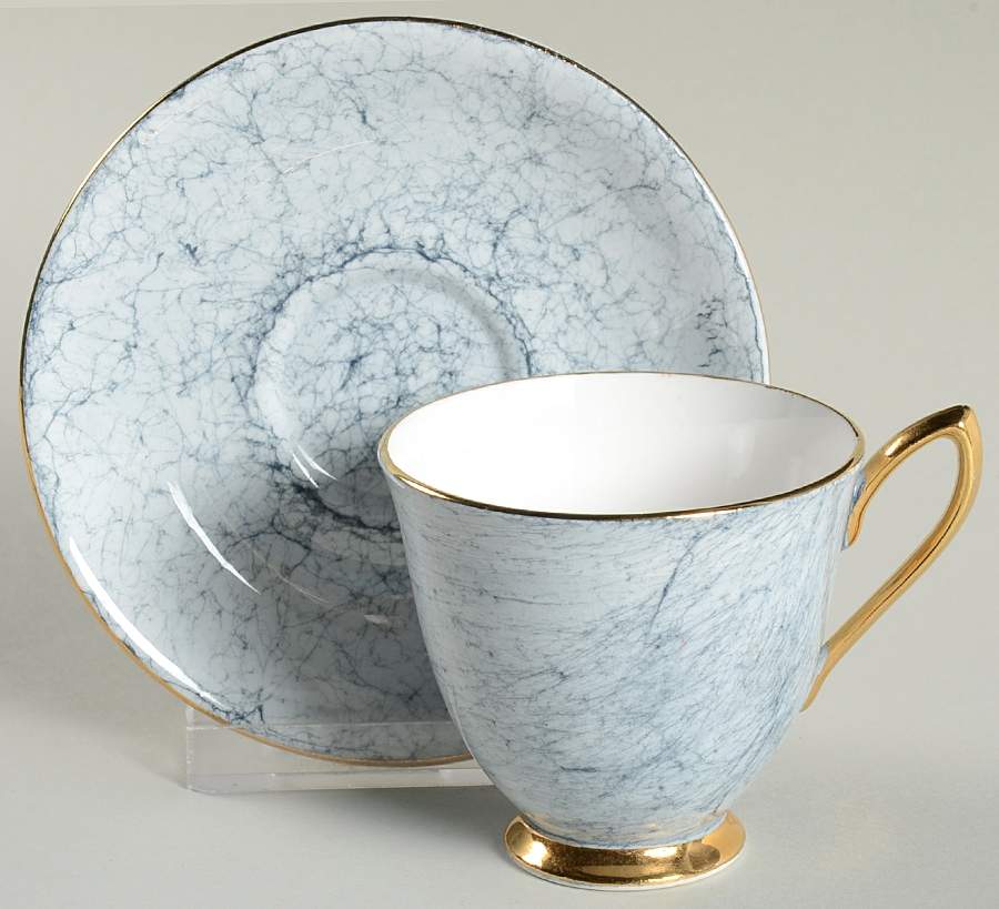 Gossamer Gray Footed Cup & Saucer Set by Royal Albert-1