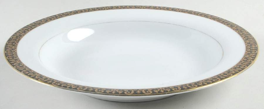 Gold Buffet Large Rim Soup Bowl by Royal Gallery-1