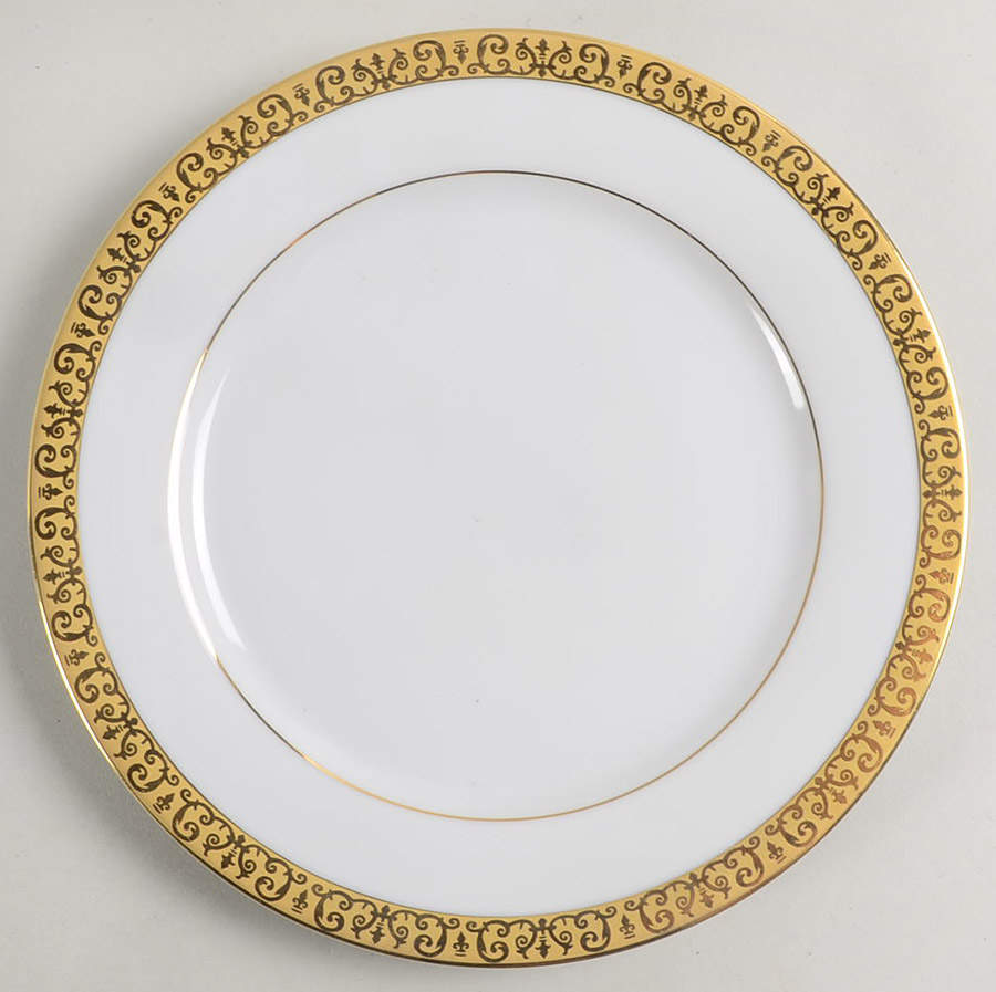 Gold Buffet Salad Plate by Royal Gallery-1