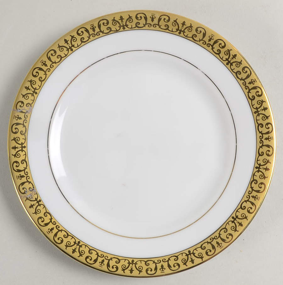 Gold Buffet Bread & Butter Plate by Royal Gallery-1