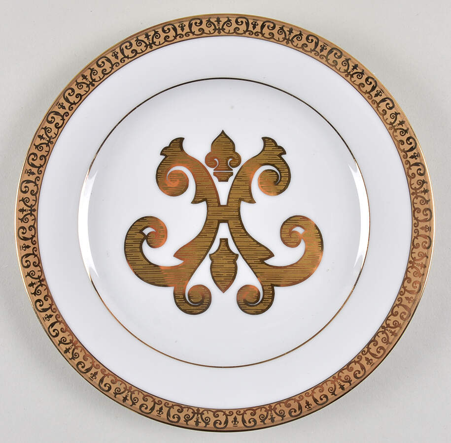 Gold Buffet Accent Salad Plate by Royal Gallery-1