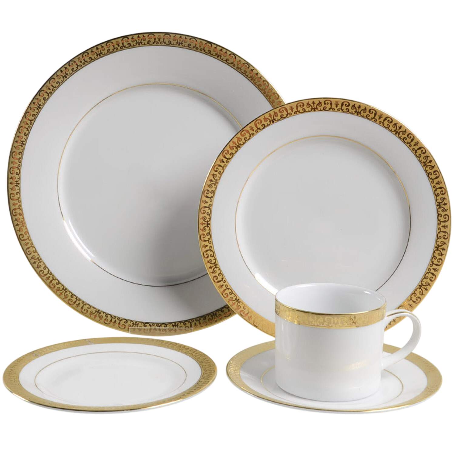 Gold Buffet 40 Piece Estate Set by Royal Gallery-1