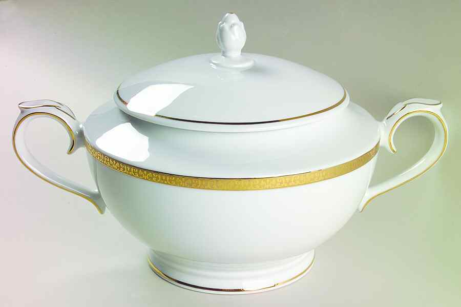 Gold Buffet Tureen &  Lid by Royal Gallery-1