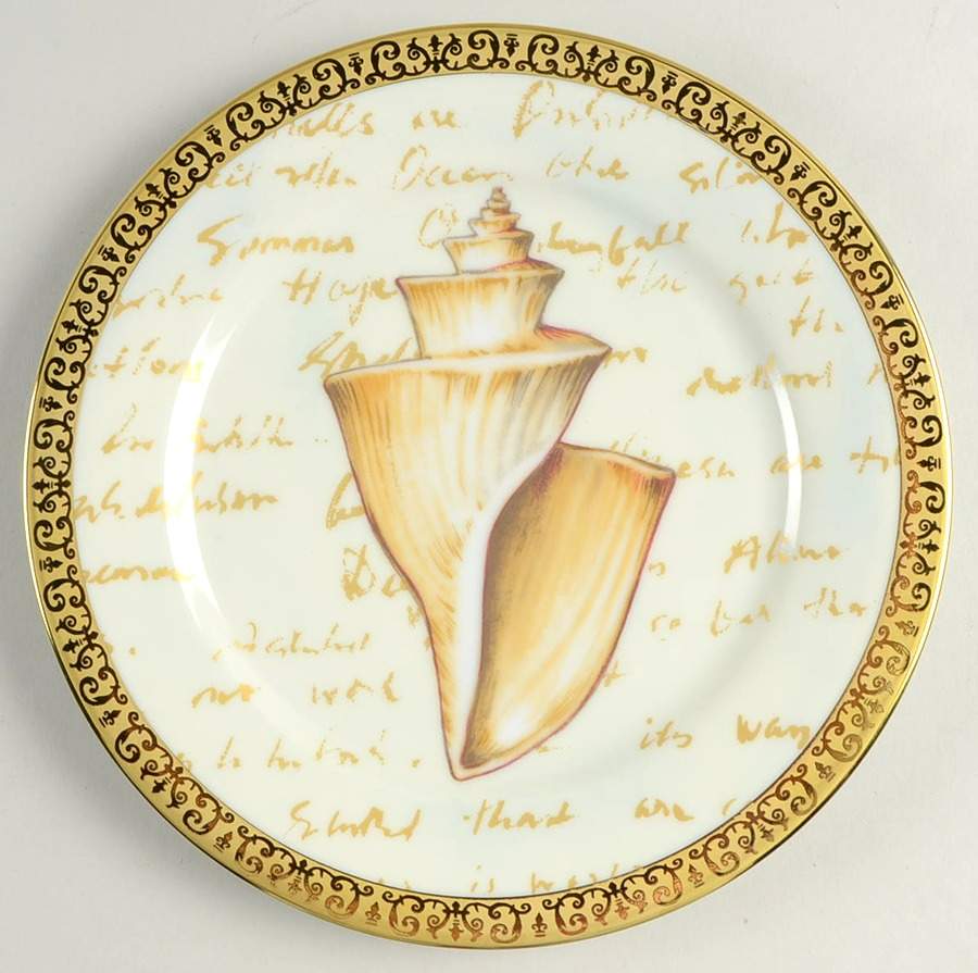 Gold Buffet Salad Plate by Royal Gallery-1