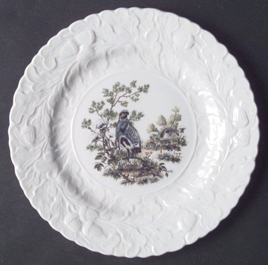 Centenary Year (Birds, Embossed) Salad Plate by Rosina-Queens-1