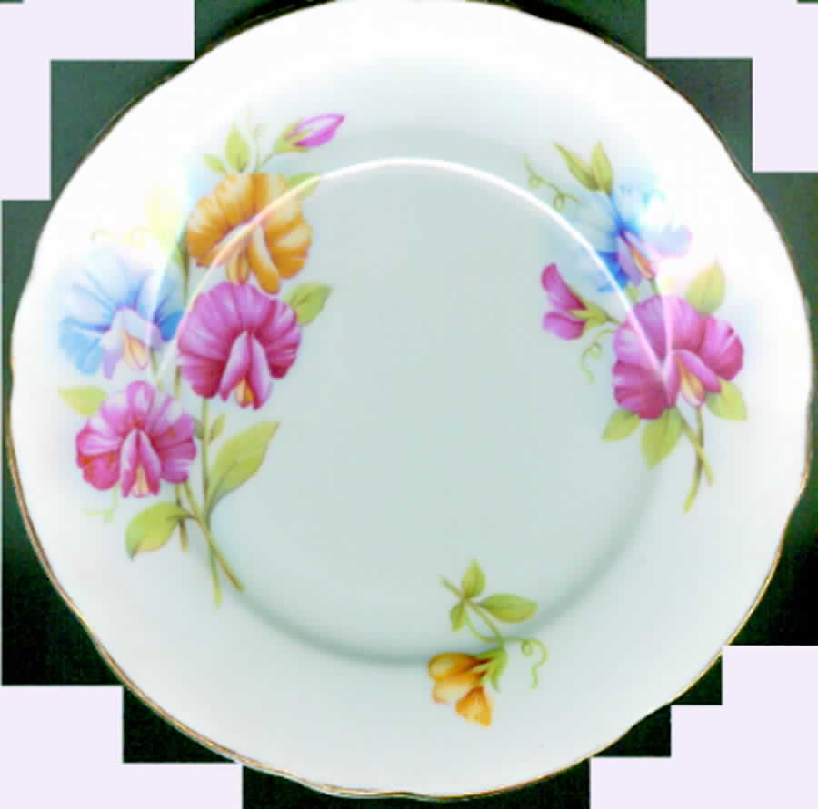Sweet Pea Bread & Butter Plate by Royal Stafford-1